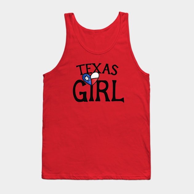 Texas Girl Tank Top by bubbsnugg